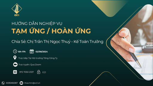 Hướng dẫn nghiệp vụ Tạm ứng_Hoàn ứng cho Ban Điều Hành
