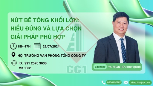 Nứt bê tông Khối Lớn